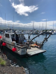 The Huki Pono marine survey boat. ‘Huki Pono’ means 'pull correctly'.