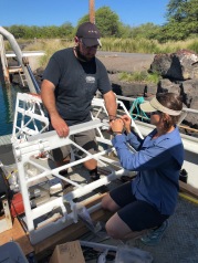 Jake & Dallas assembling​ one of the Porpoise receivers.​