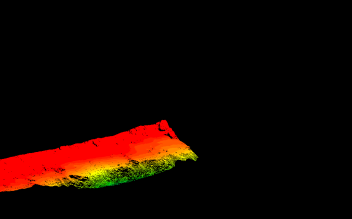 Bathymetry data from the Kiholo Bay area.